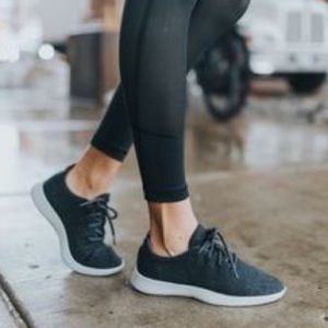 Allbirds Black Lace Up Sneaker Tennis Shoe Wool Runners sz 9